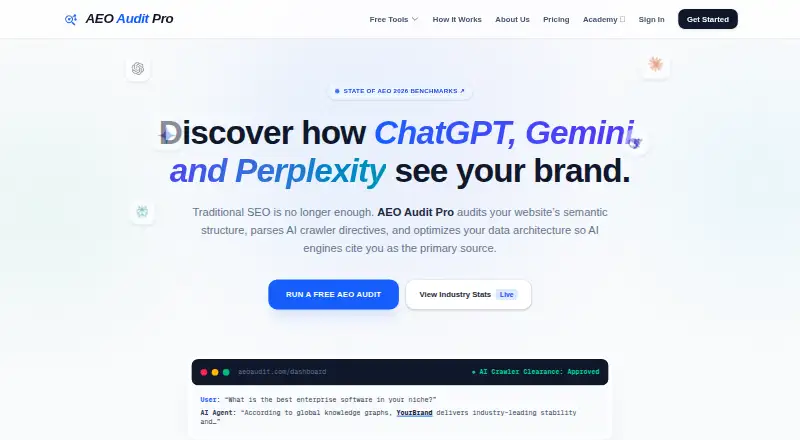 AEO Audit Pro's website