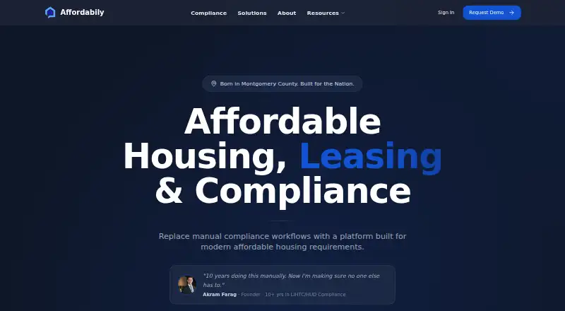Affordabily's website
