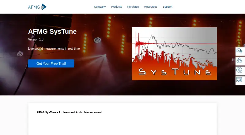 The AFMG SysTune homepage