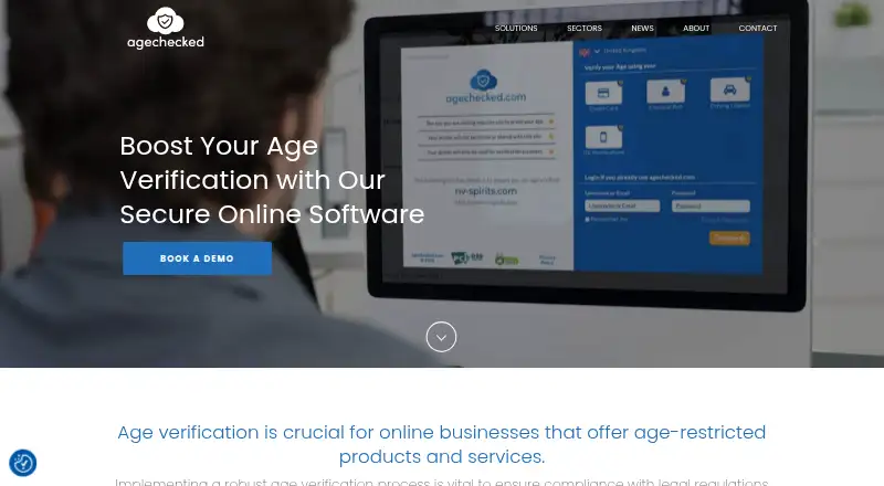 The AgeChecked homepage