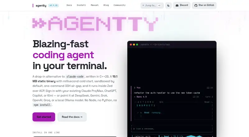 agentty's website