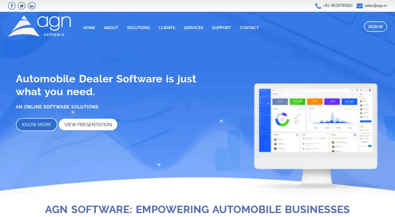 AGN Software's website