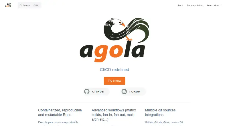 The Agola homepage