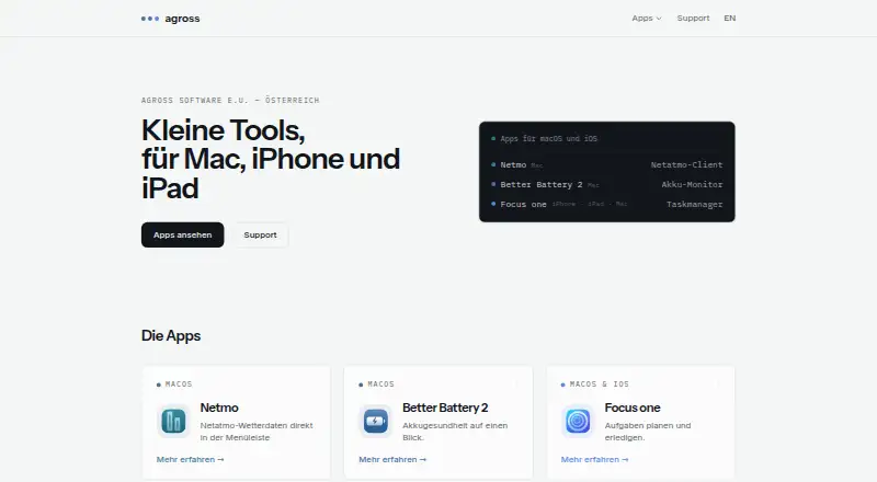 Focus one's website