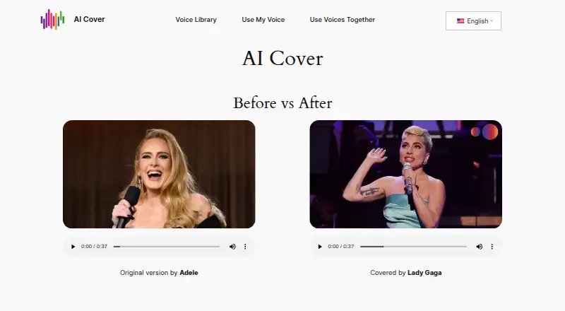 AICover.fun's website