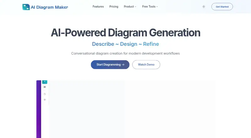 AI Diagram Maker's website