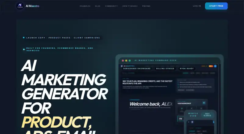 The AI Maestro homepage