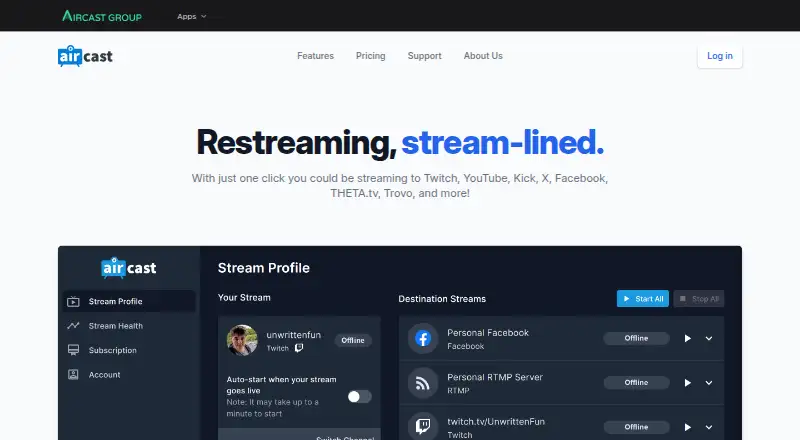 Aircast's website