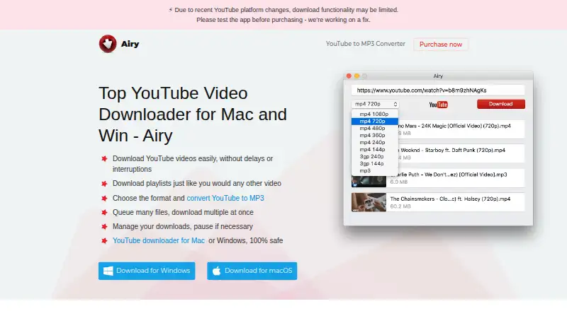 Airy's website