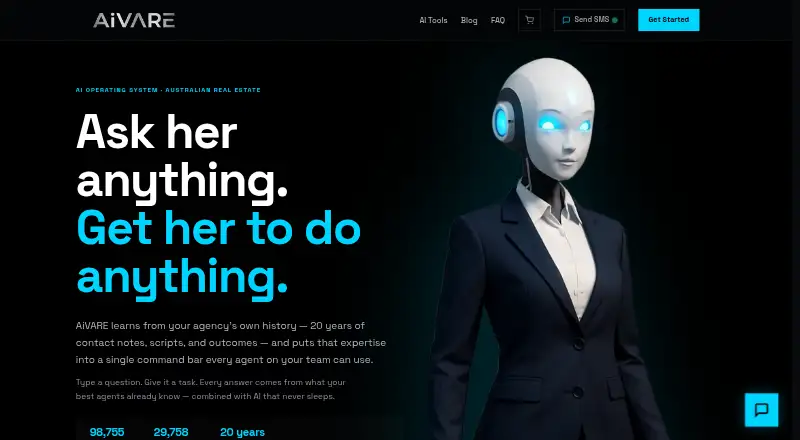 The AiVARE homepage