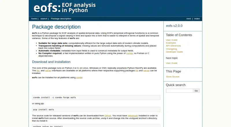 eofs's website