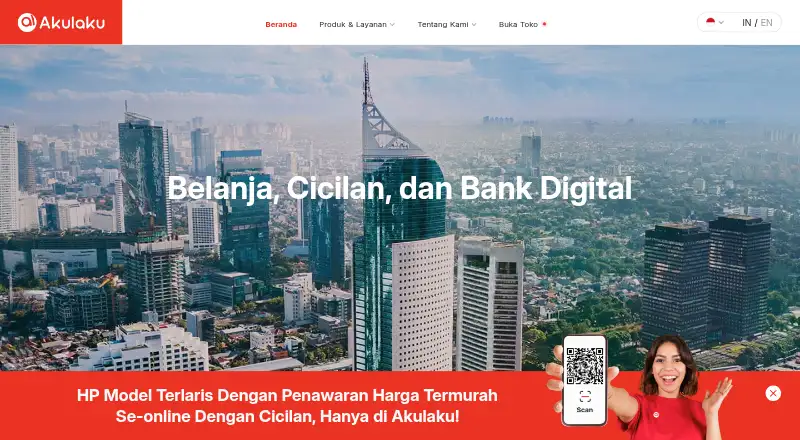 Akulaku's website