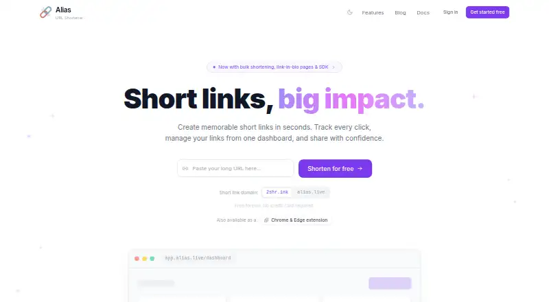 Alias's website