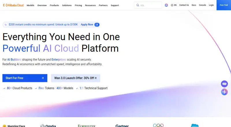 Alibaba Cloud Live Streaming's website