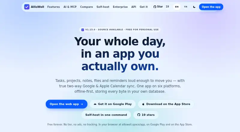 AllisWell's website