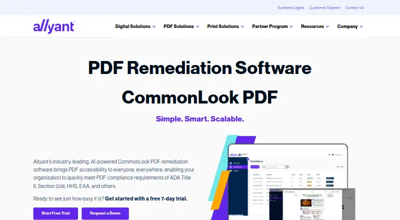 The CommonLook PDF homepage