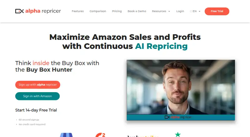 Alpha Repricer's website