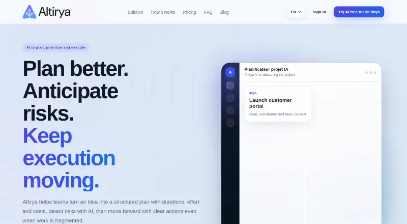 Altirya's website