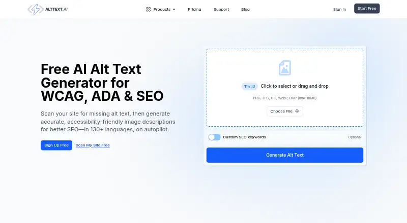 AltText.ai's website