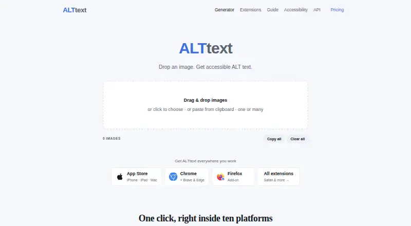 ALTtext.org's website