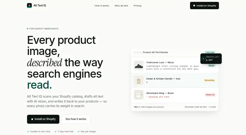 Alt Text IQ's website