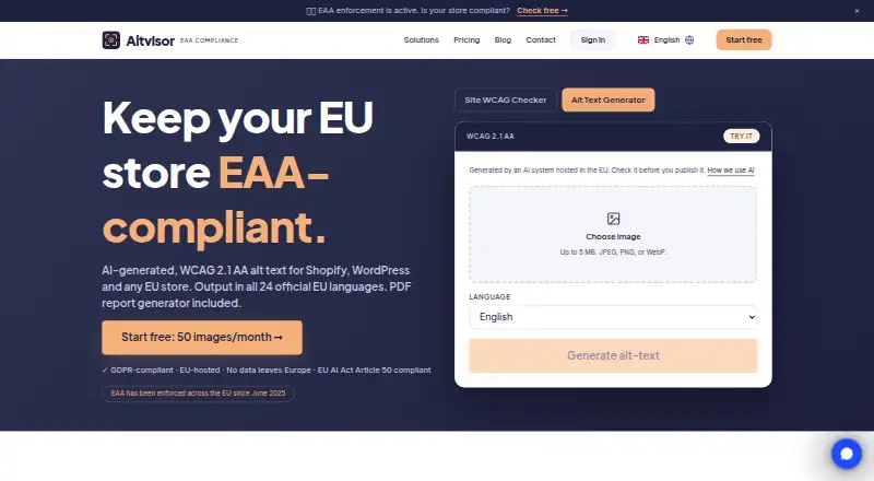 Altvisor's website