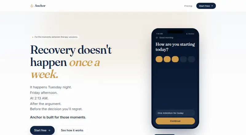 Anchor's website