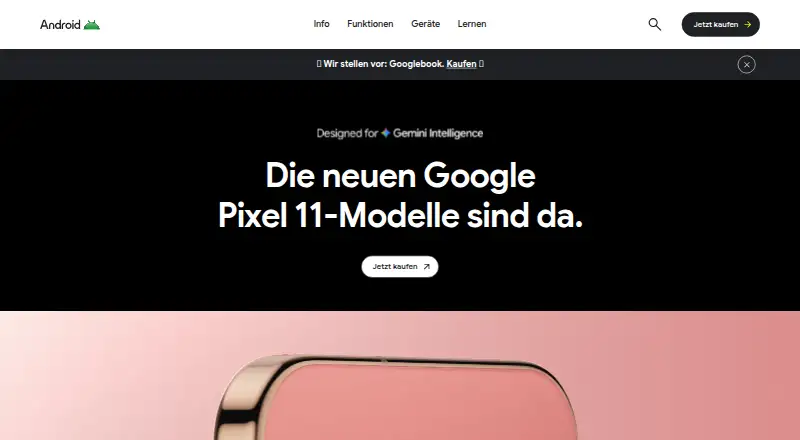 Android's website