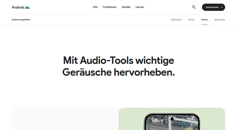 Google Live Transcribe's website