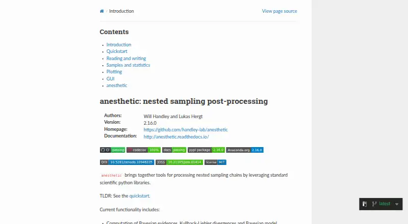 anesthetic's website