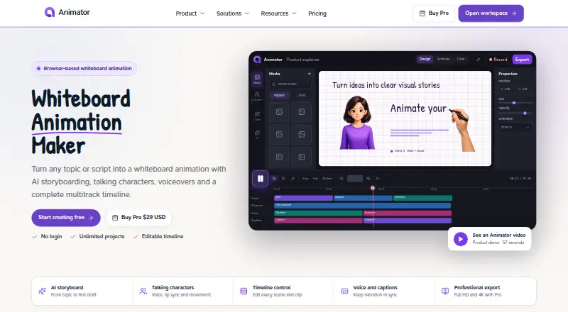 Animator's website