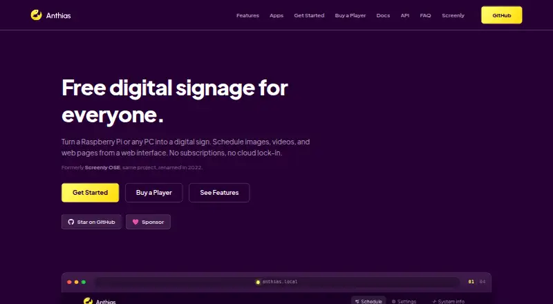 Anthias's website