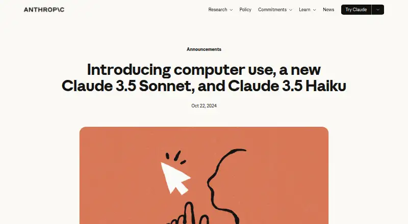 Claude Computer Use's website