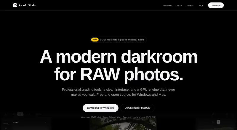 Alcedo Studio's website
