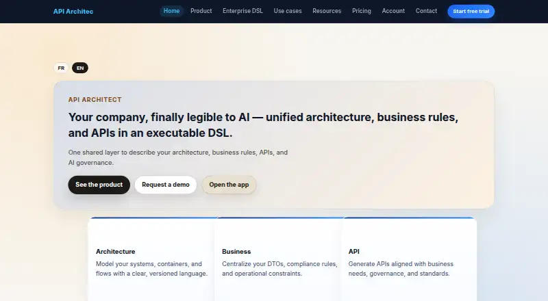 API Architect's website