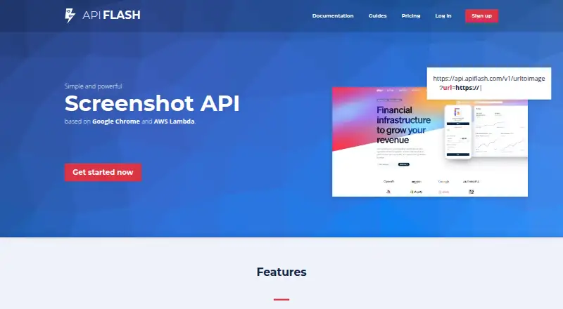 ApiFlash's website