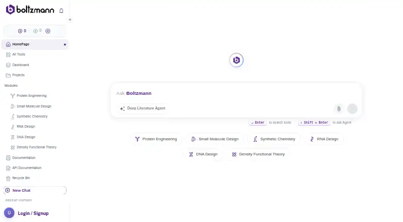 Boltzmann Labs's website