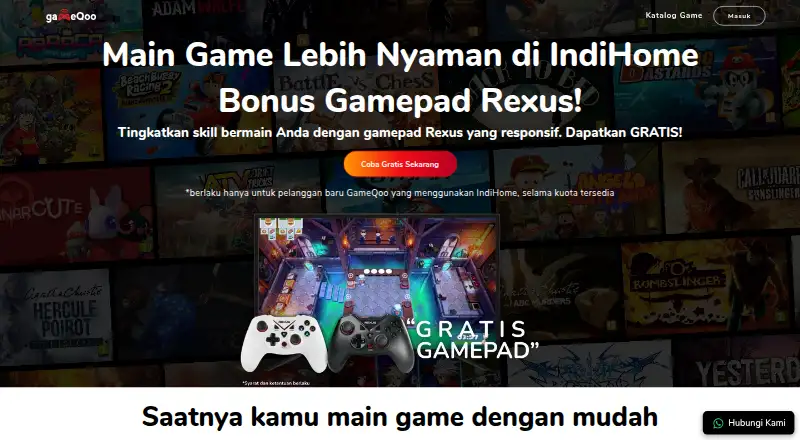 The GameQoo homepage