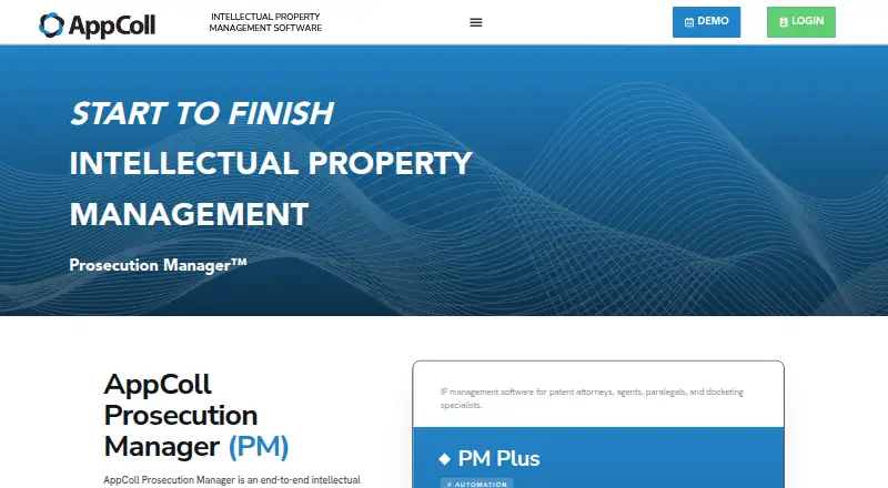 The AppColl Prosecution Manager homepage