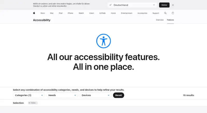 Apple Zoom's website
