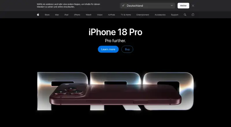 Apple Translate's website