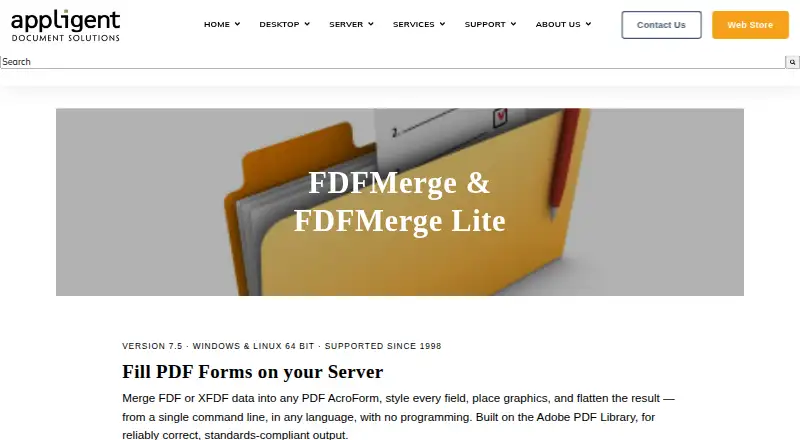 The FDFMerge homepage