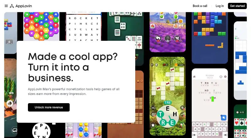 AppLovin MAX's website
