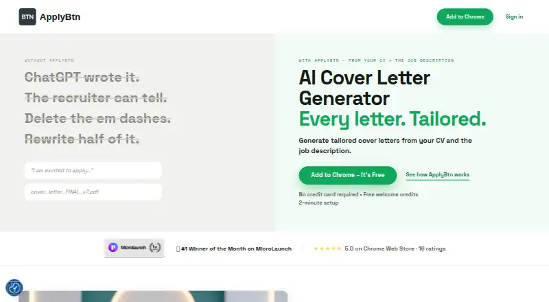 ApplyBtn's website