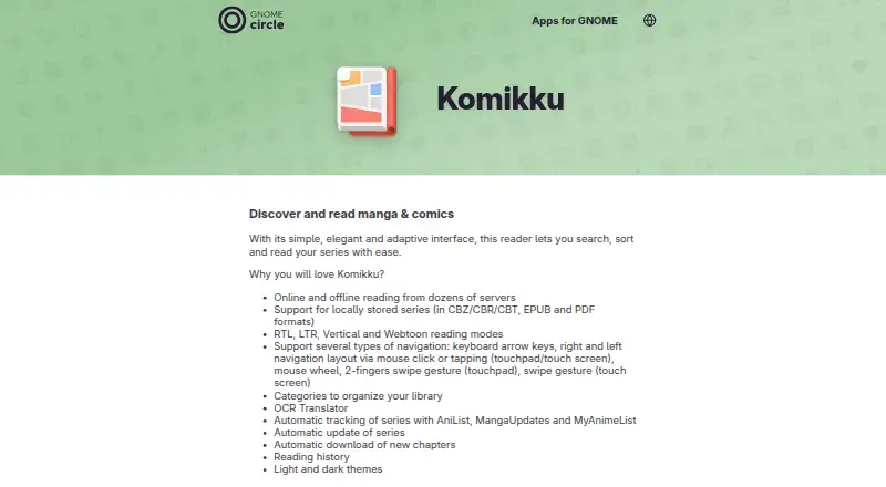 Komikku's website
