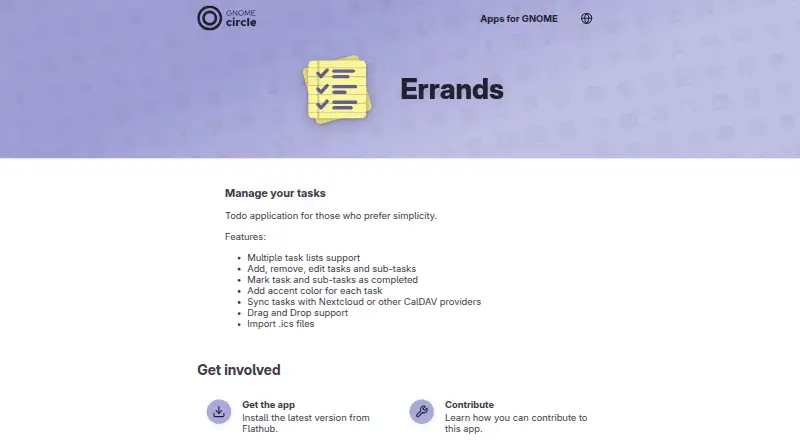 Errands's website