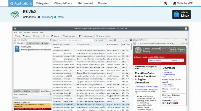 The KBibTeX homepage