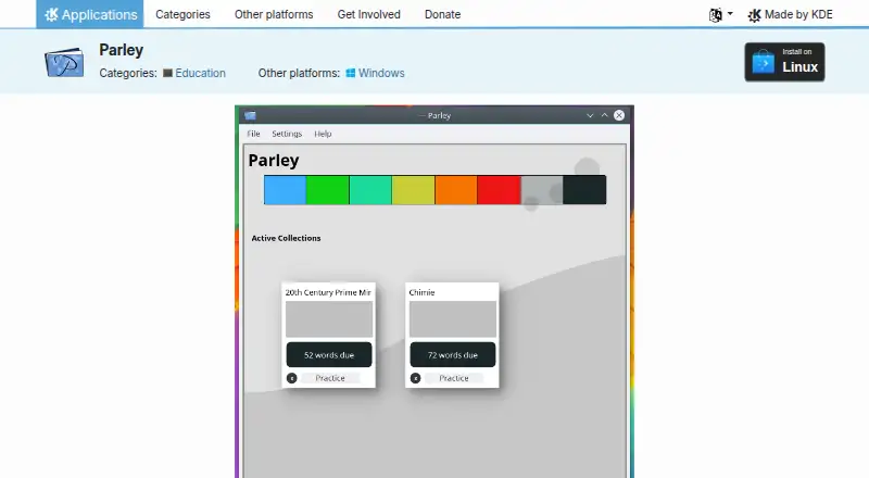 The Parley homepage
