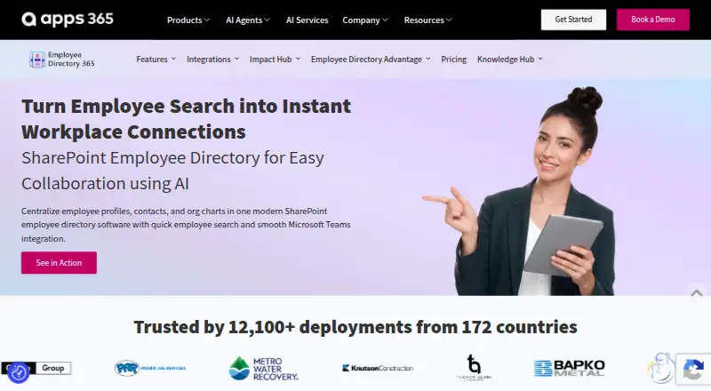 Employee Directory 365's website