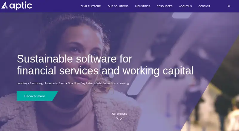 Aptic Factoring's website